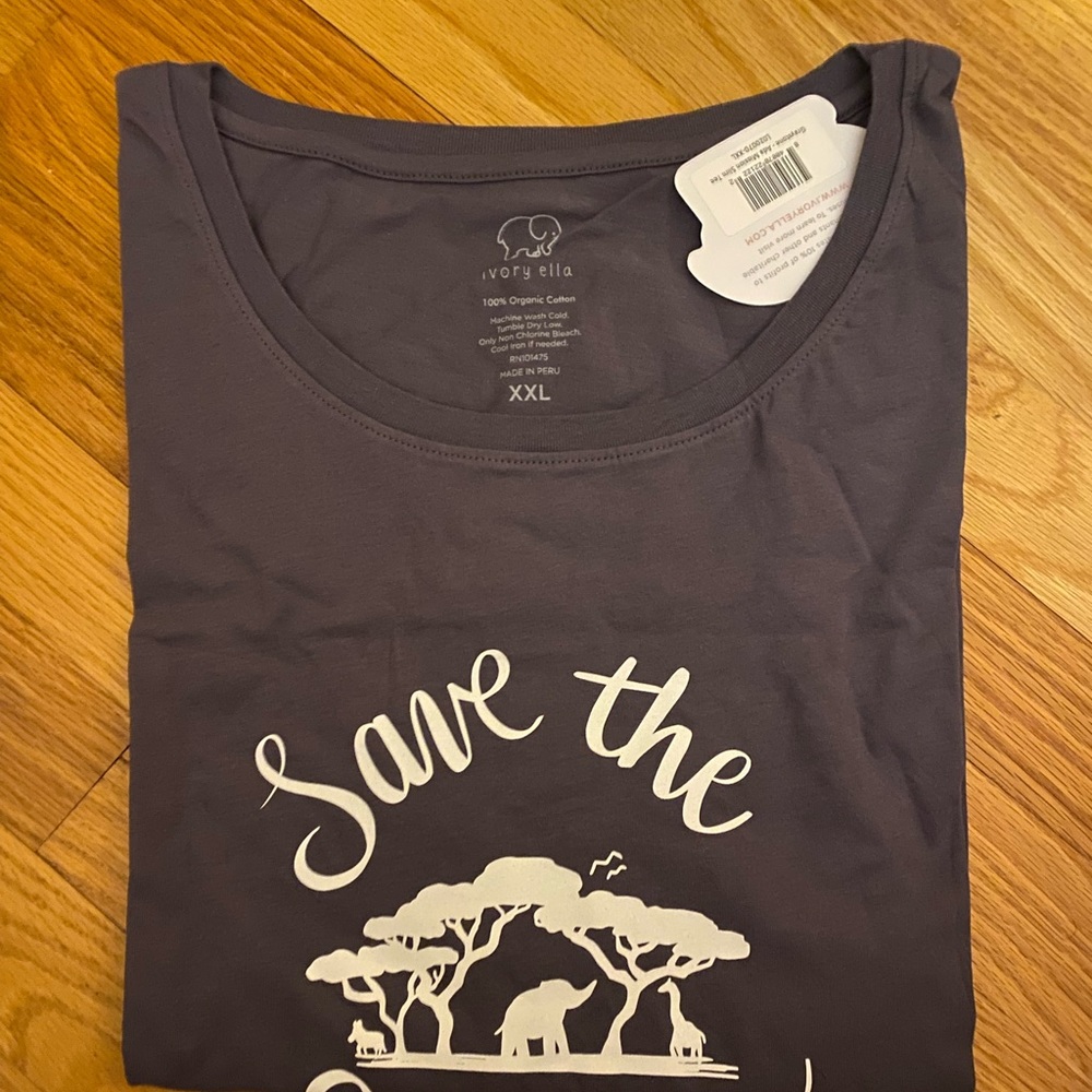 Brand new Ivory Ella XXL slim long sleeve tee